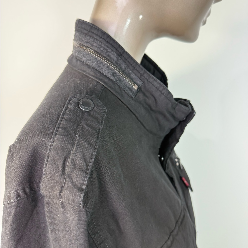 NWT Levi's Men's Two-Pocket Trucker Jacket Sherpa Lined Black Size LT - Picture 10 of 16